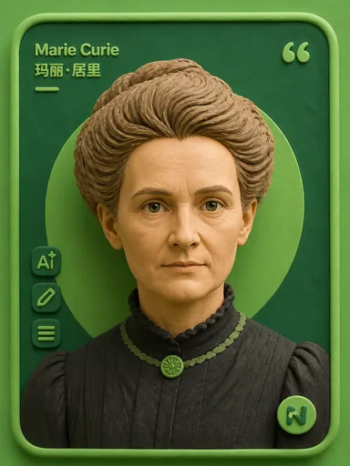 Portrait of Marie Curie
