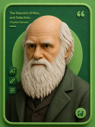 Portrait of Charles Darwin
