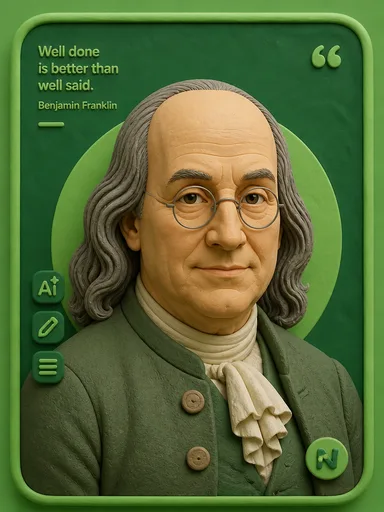 Portrait of Benjamin Franklin