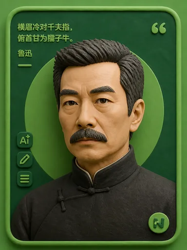 Portrait of Lu Xun